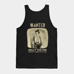 Billy The Kid Wanted Cowboy Tank Top